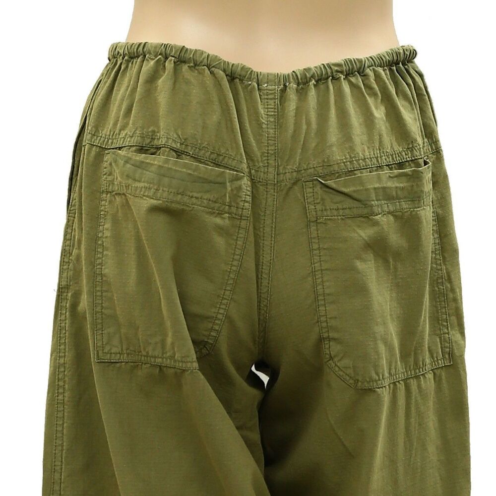 Daily Practice By Anthropologie Biennial Wide-Leg Cropped Cargo Pants S 287788 - Picture 9 of 10